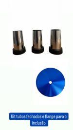 Kit tubos + flange sem furos
