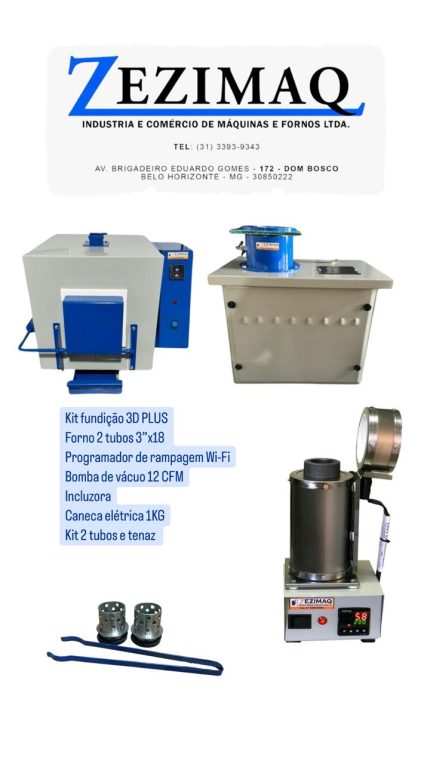 Kit fundição 3D PLUS